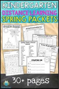 KINDERGARTEN DISTANCE LEARNING PACKET