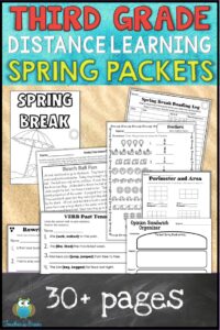 tHIRD GRADE HOME LEARNING PACKET