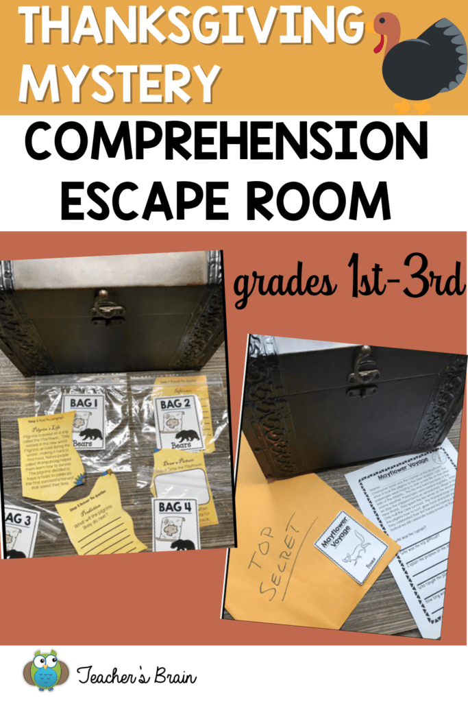 Thanksgiving Escape Rooms For Kids - Teacher's Brain