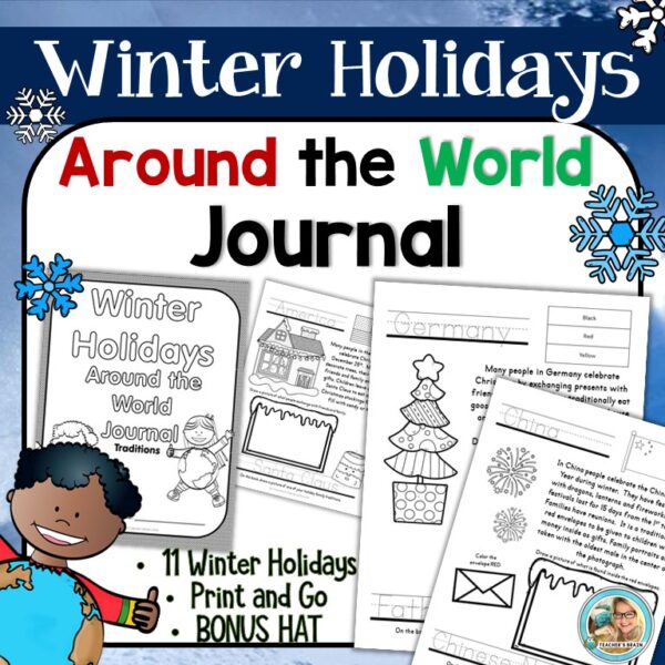 Holidays Around the World Kindergarten & 1st Grade Journal