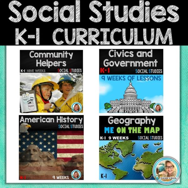 Social Studies K-1 Curriculum cover