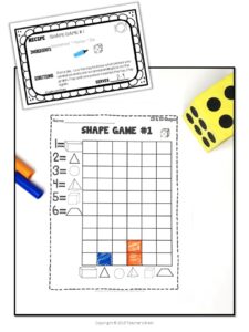 Math Centers 2D 3D Shapes