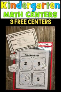 Free Kindergarten Math Centers