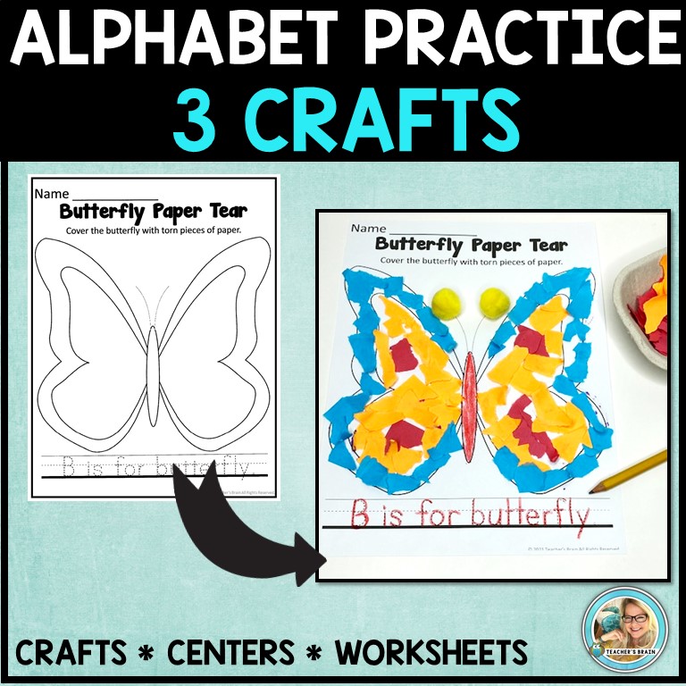 LETTER B Worksheets for Kindergarten | Alphabet Tracing Practice & Crafts - Image 2