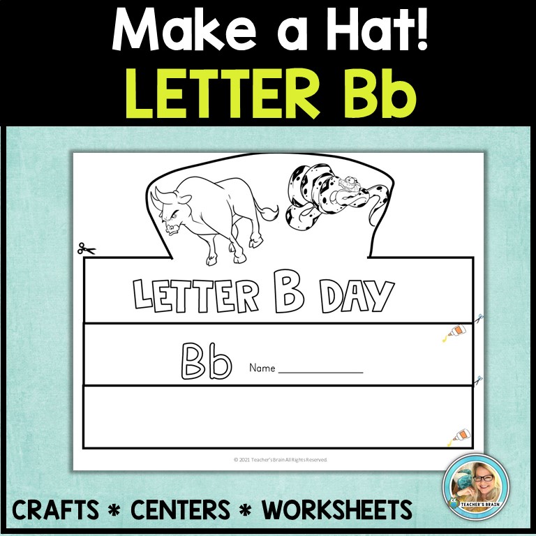 LETTER B Worksheets for Kindergarten | Alphabet Tracing Practice & Crafts - Image 3