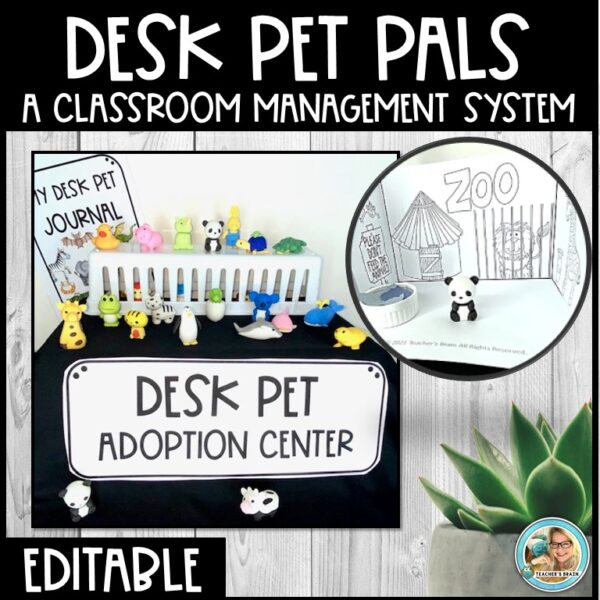 DESK PETS Classroom Management Kit | EDITABLE PowerPoint
