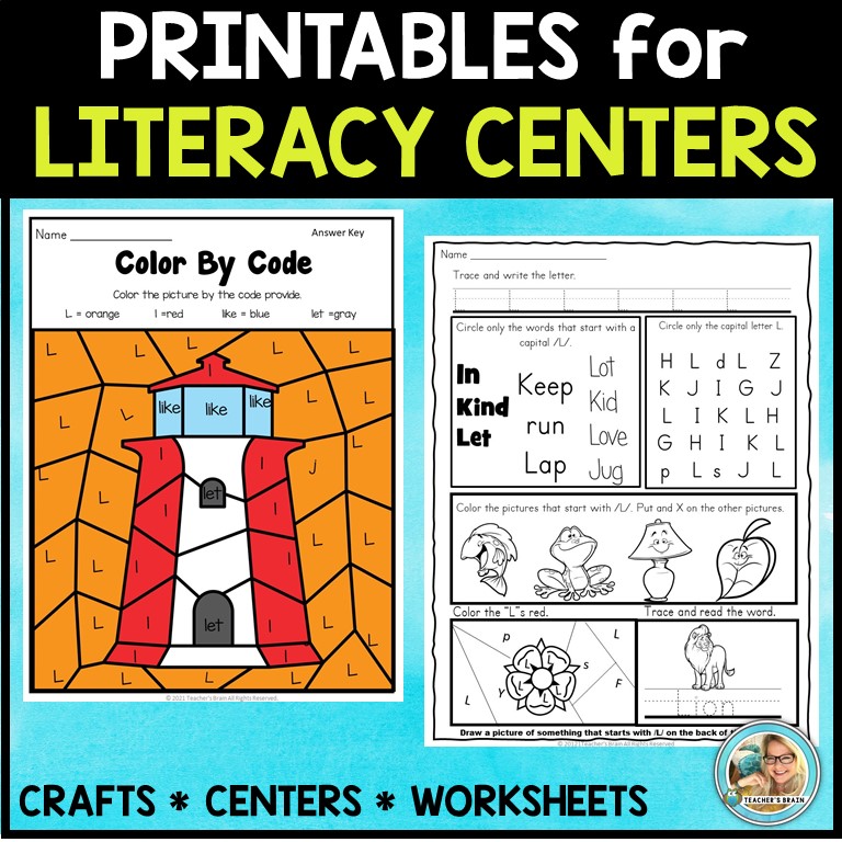 LETTER L Activities | Crafts & Worksheets for Centers - Image 4