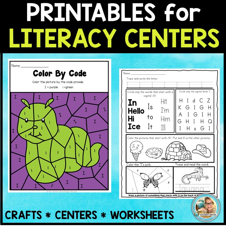 Letter i ideas for centers