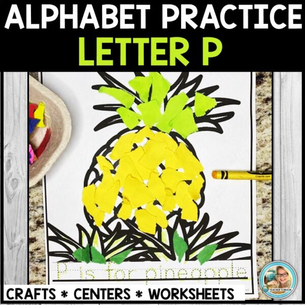 Letter P for Pineapple