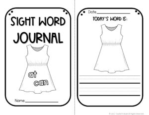 Sight Word Journal