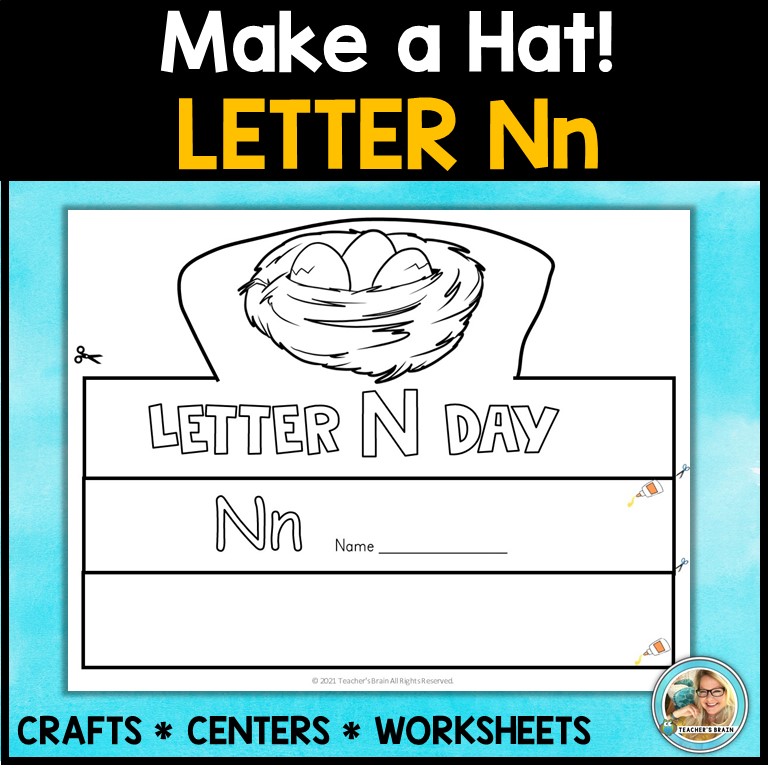 LETTER N Activities | Crafts & Worksheets for Centers - Image 3