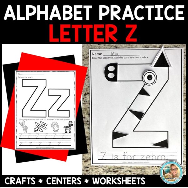 LETTER Z Activities | Crafts & Worksheets for Centers