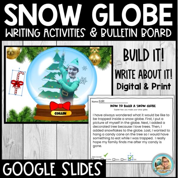 snow globe writing