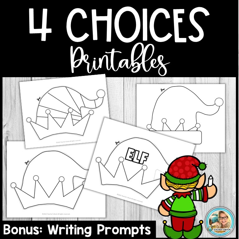 Elf Hat | Headband Craft with Writing - Image 2