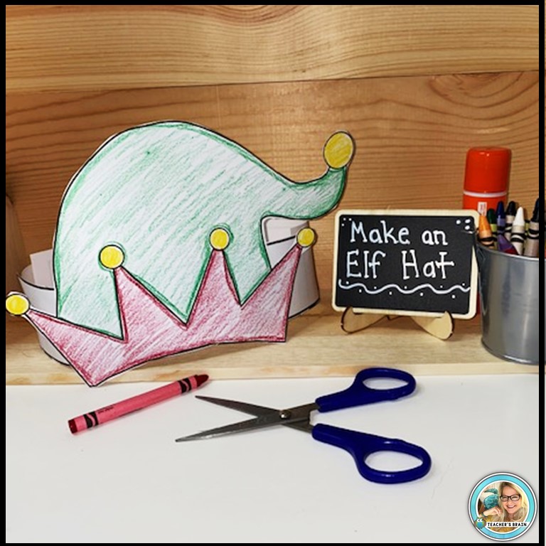 Elf Hat | Headband Craft with Writing - Image 4