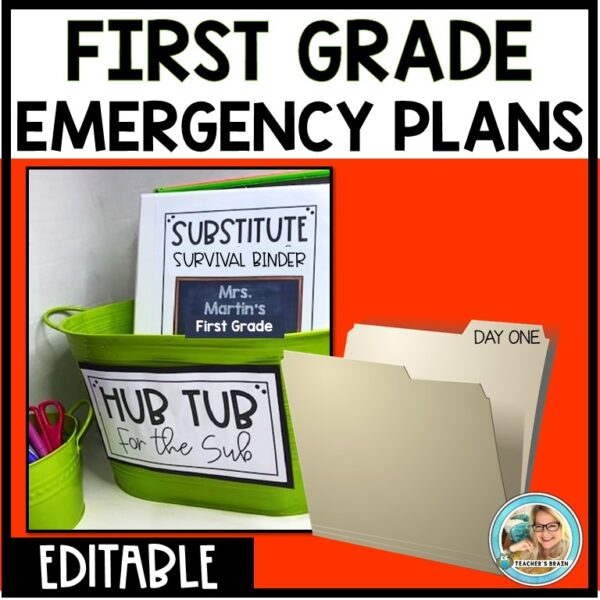 First Grade Sub Plans