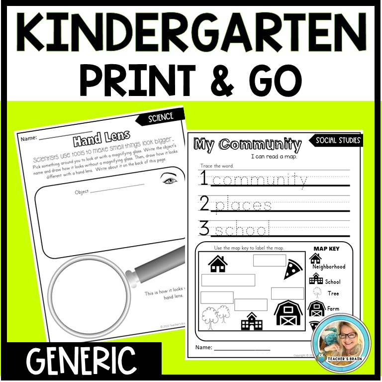 Emergency Sub Plans KINDERGARTEN (TEN DAYS) Editable - Image 3