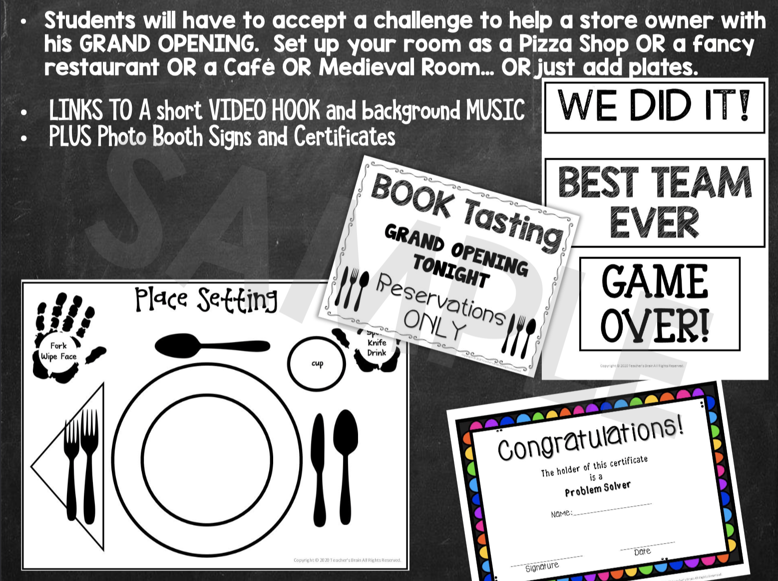 book tasting preview