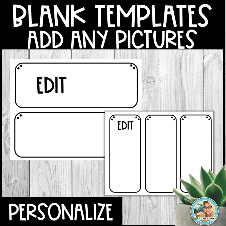 EDITABLE Birthday Chart Display Cards | Boho - Image 3