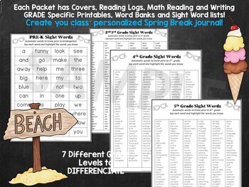 spring break packet preview