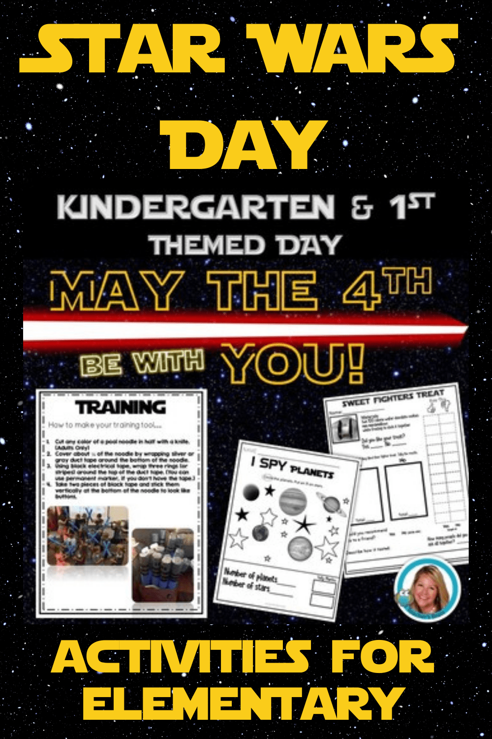 Star Wars day Activities for school pin image
