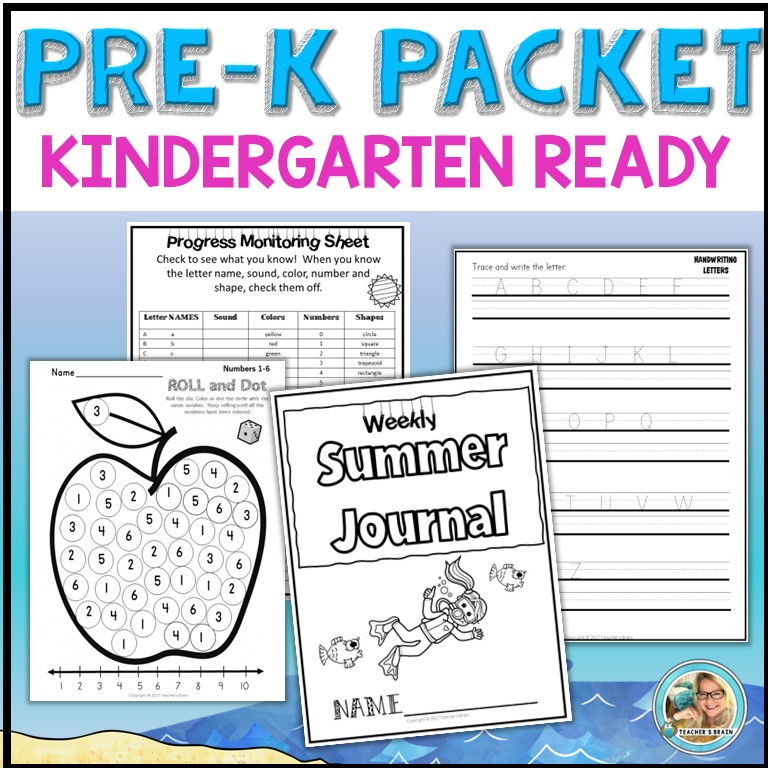 Pre-K Summer Packet Pre-K to Kindergarten - Image 2