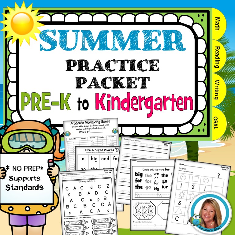 Summer PreK Packet Cover
