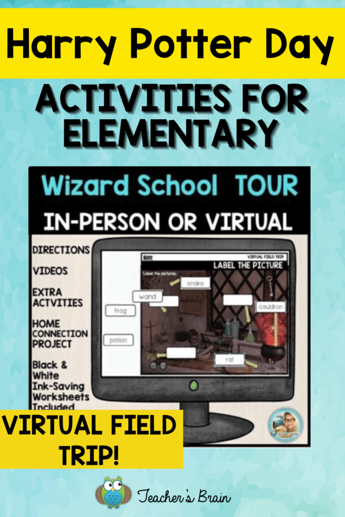 Harry Potter activities pin image