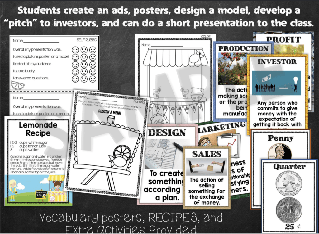 project based learning lessons lemonade stand