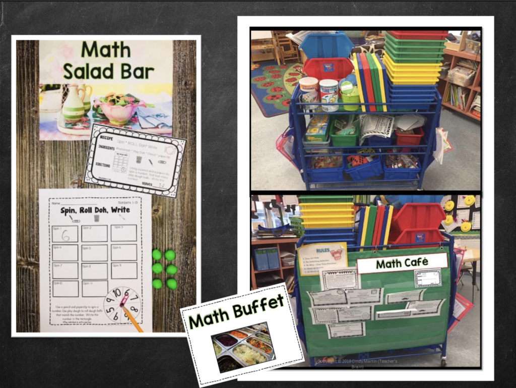 math salad bar set up
