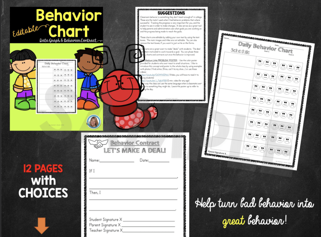 classroom management behavior chart