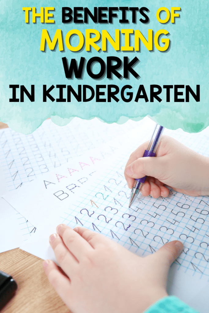 kindergarten morning work
