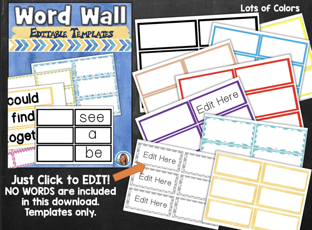 word wall templates
