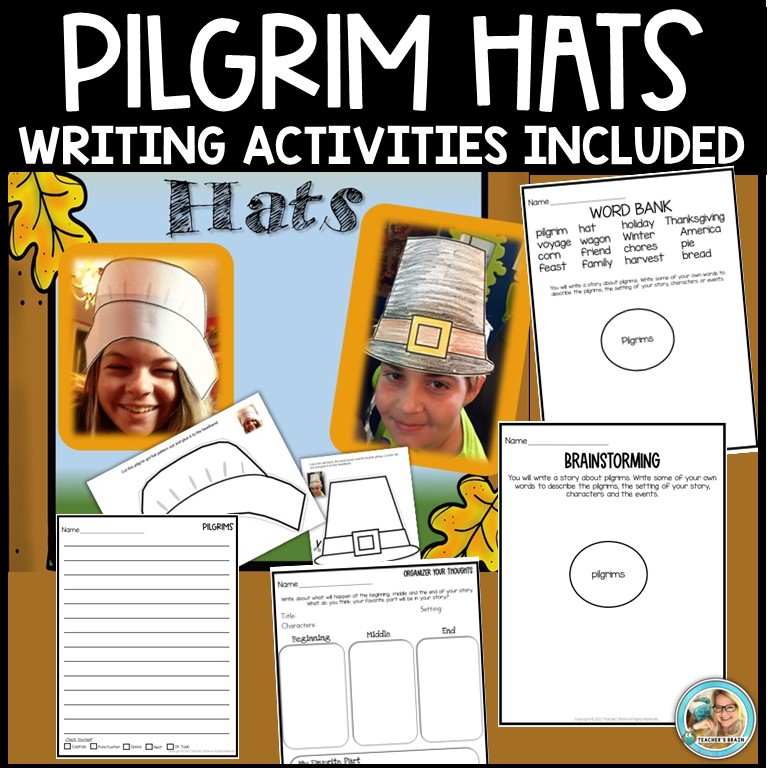 Thanksgiving Pilgrim Hats | Craft | Writing - Image 2