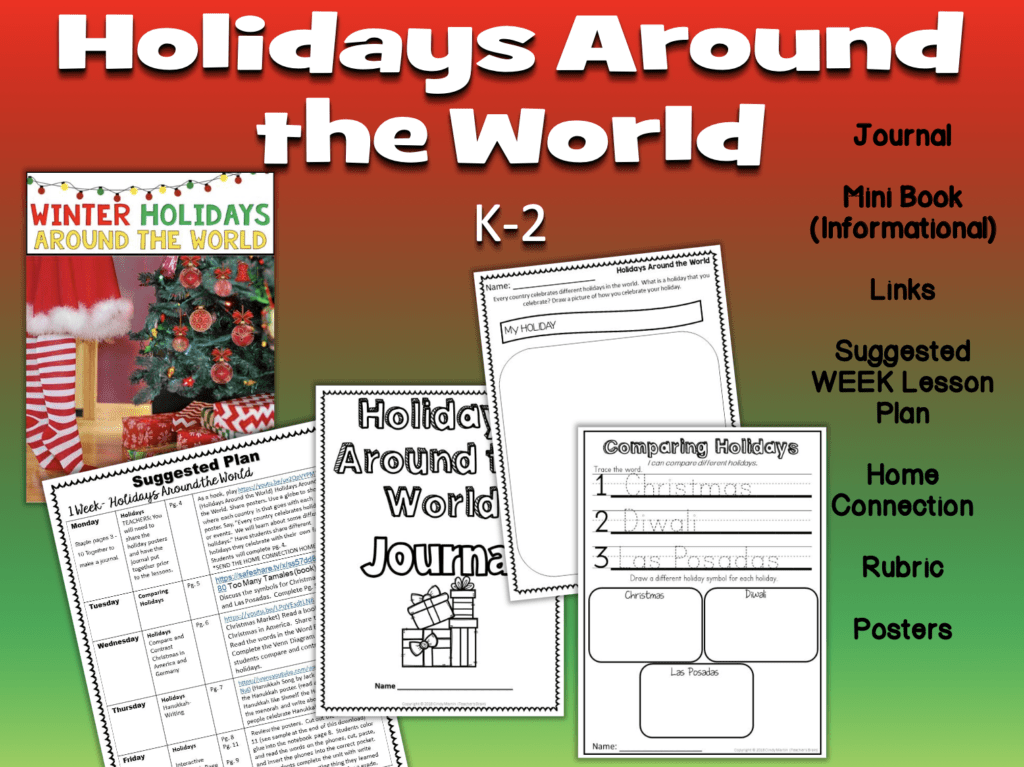 holidays around the world resource for elementary 