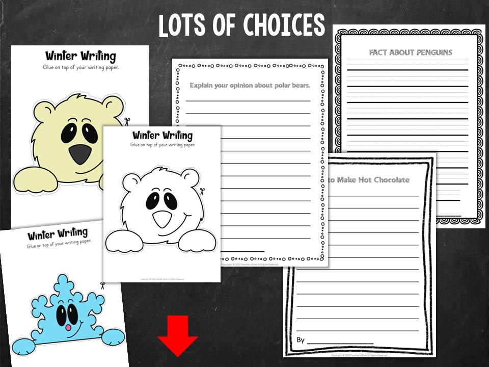 Winter Writing Prompts | Craftivity | Bulletin Board - Image 4