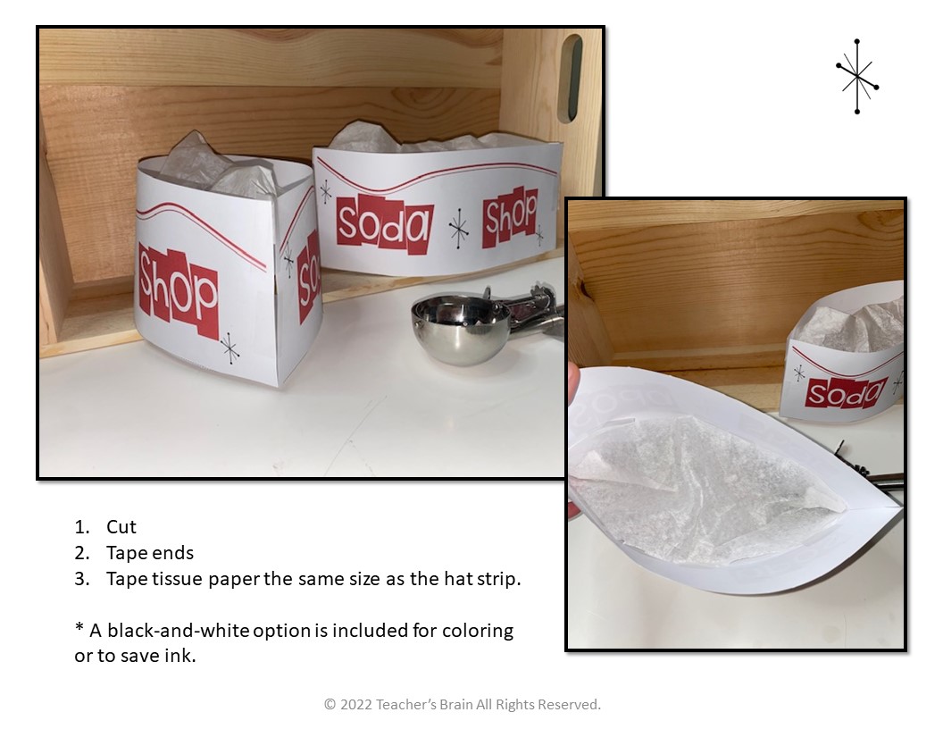 50th Day of School | 50s HAT | Root Beer Float | Writing - Image 3