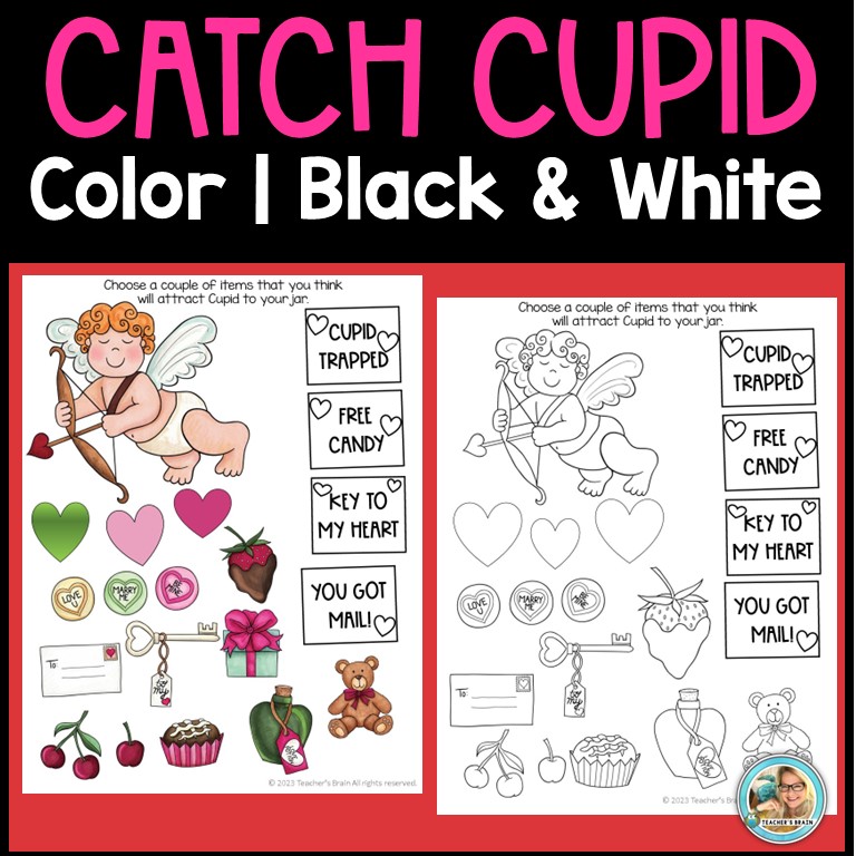 Valentines Day Writing Activity Craft | How to Catch CUPID - Image 2