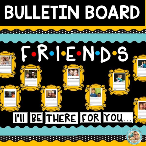 friends bulletin board cover