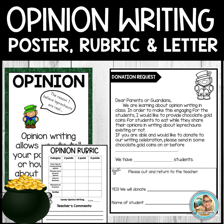 St. Patrick's Day Writing Activity | Opinion Writing Unit - Image 3
