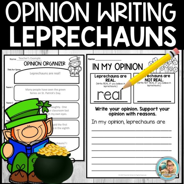 St. Patrick's Day Writing Activity | Opinion Writing Unit