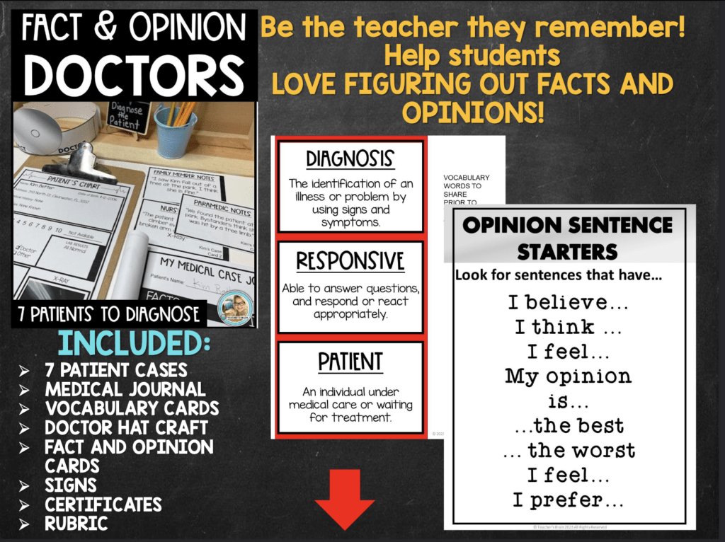 fact and opinion activities