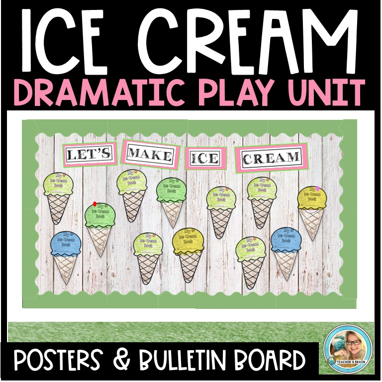 ICE CREAM SHOP Dramatic Play Room Transformation with Lesson Plans - Image 2