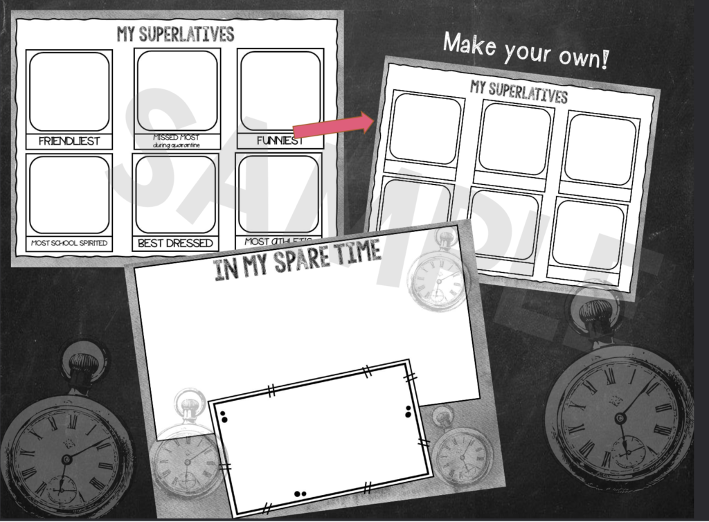 memory book for high school 