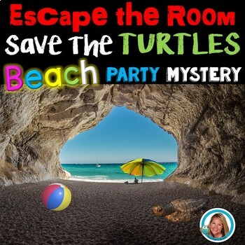beach day escape room for elementary resource preview
