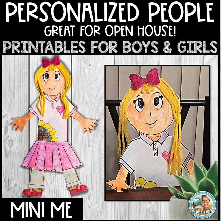 Open House Activity | All About Me | Mini Me People