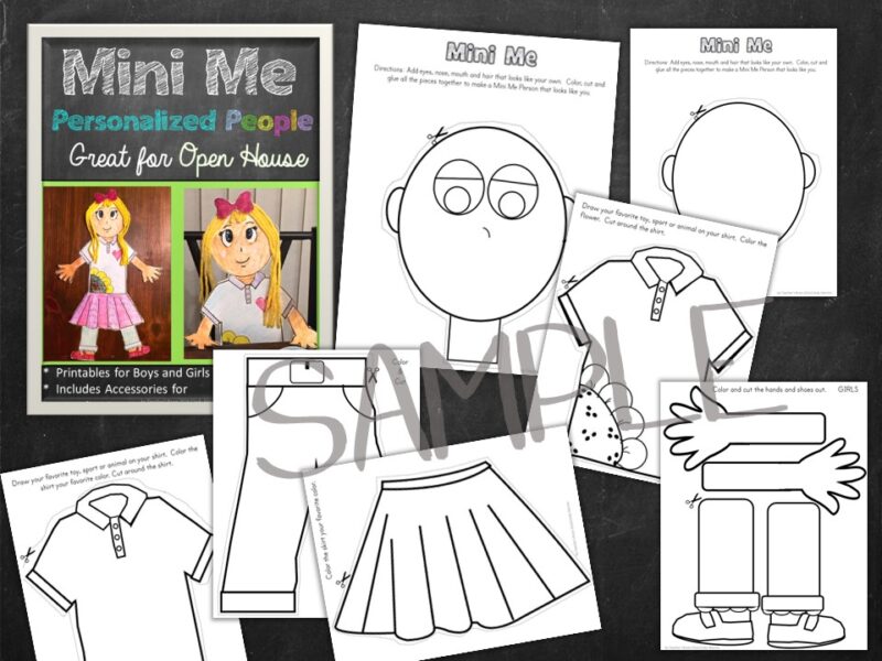 Open House Activity | All About Me | Mini Me People - Teacher's Brain