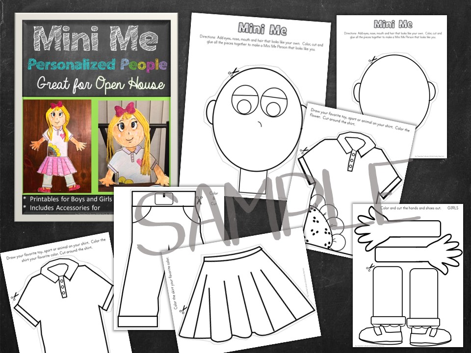 Open House Activity | All About Me | Mini Me People - Image 3