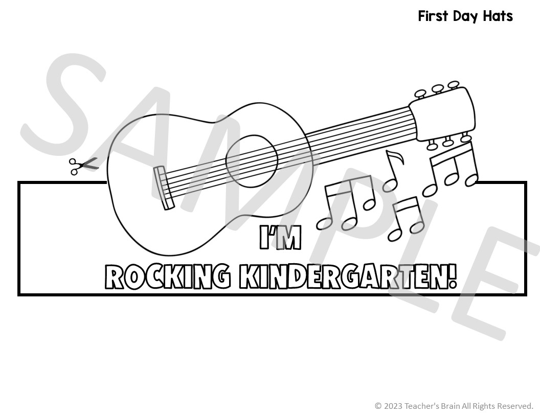 First Day of Kindergarten Crown | HAT Activities | Writing Prompts - Image 5