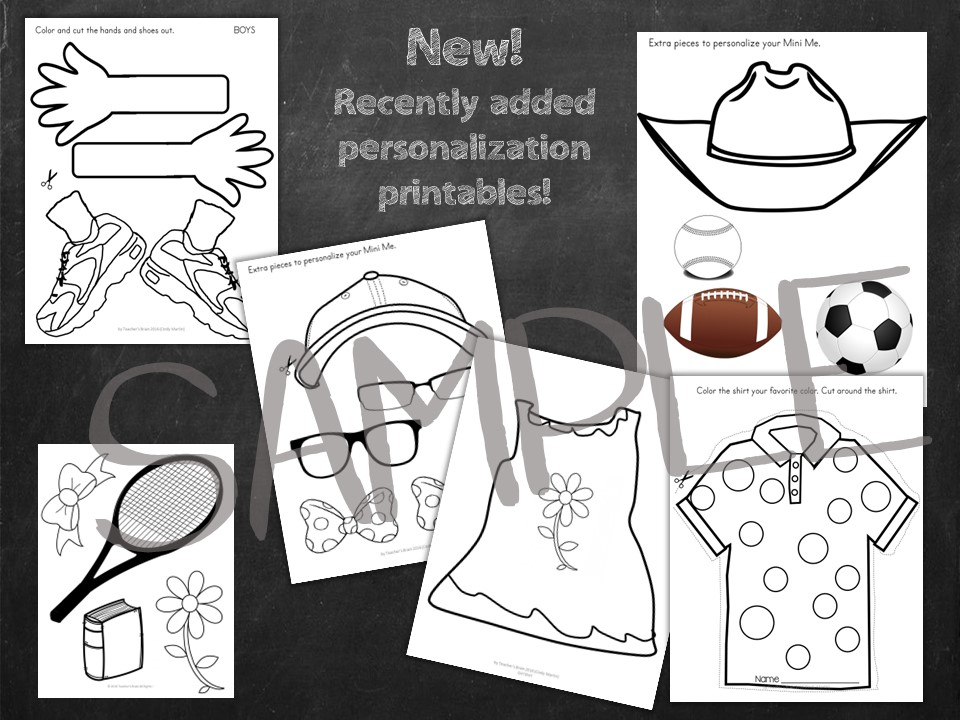 Open House Activity | All About Me | Mini Me People - Image 4